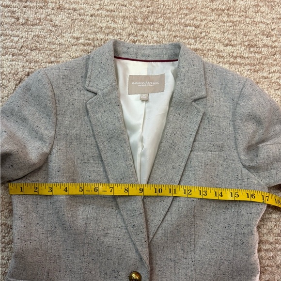 Banana Republic Tan Blazer Tailored Suit Jacket - Picture 11 of 16